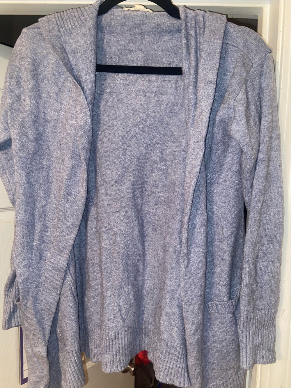 Peyton Primrose blue knit cardigan